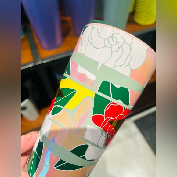 Starbucks Artist Alison Bremmer Ceramic Cup Abstract Floral Hot Tumbler New 2024 - Picture 8 of 13